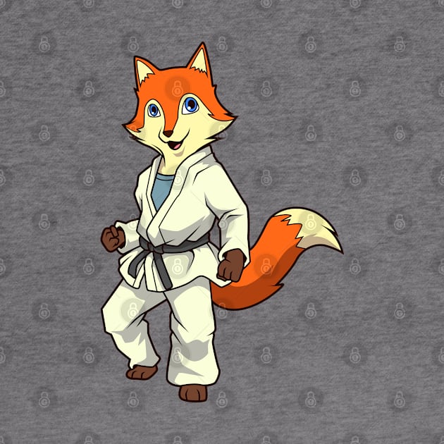 Comic fox does judo by Modern Medieval Design